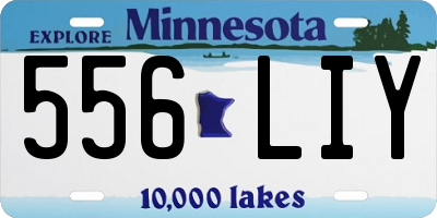 MN license plate 556LIY