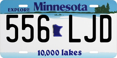 MN license plate 556LJD
