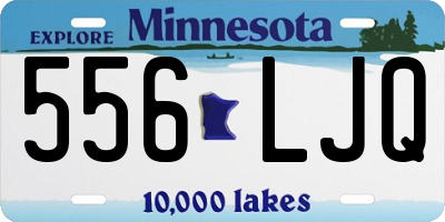 MN license plate 556LJQ