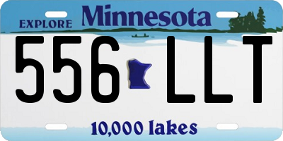 MN license plate 556LLT