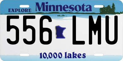MN license plate 556LMU