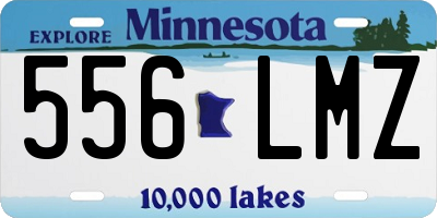 MN license plate 556LMZ
