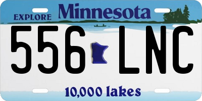 MN license plate 556LNC