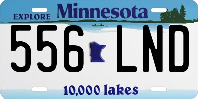 MN license plate 556LND