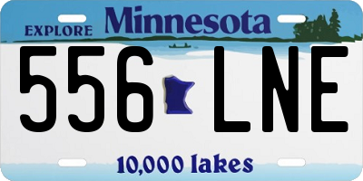 MN license plate 556LNE