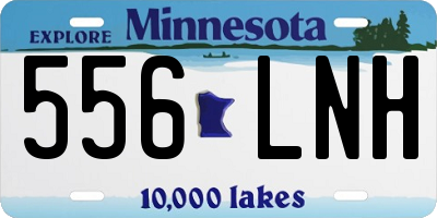 MN license plate 556LNH