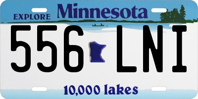 MN license plate 556LNI