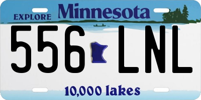 MN license plate 556LNL