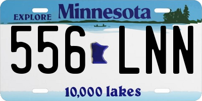 MN license plate 556LNN