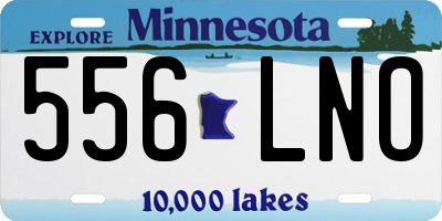 MN license plate 556LNO