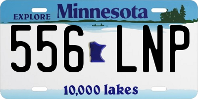 MN license plate 556LNP