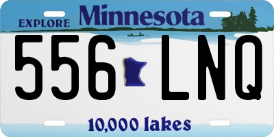 MN license plate 556LNQ
