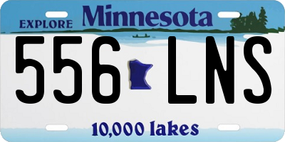 MN license plate 556LNS