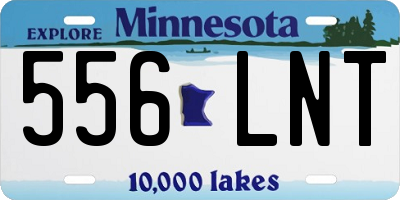 MN license plate 556LNT
