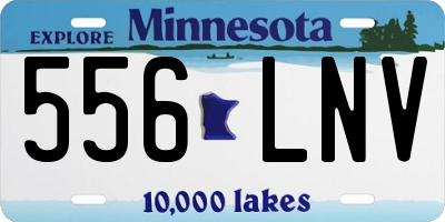 MN license plate 556LNV
