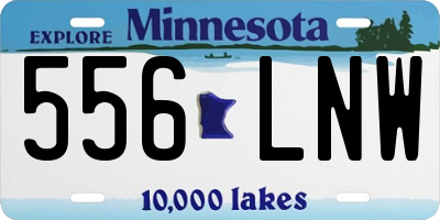 MN license plate 556LNW