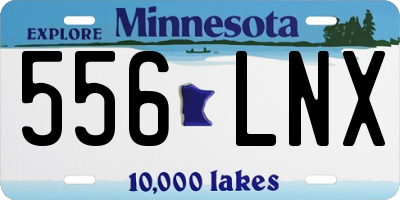 MN license plate 556LNX