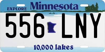 MN license plate 556LNY