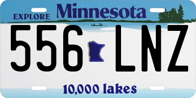 MN license plate 556LNZ