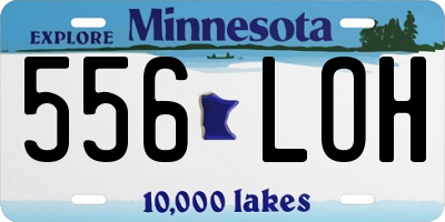 MN license plate 556LOH