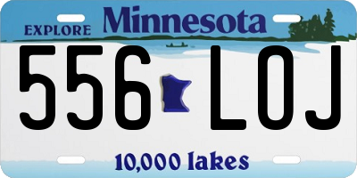 MN license plate 556LOJ