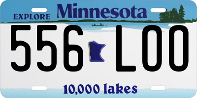 MN license plate 556LOO