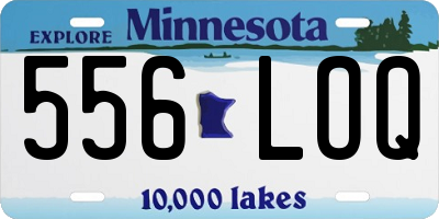 MN license plate 556LOQ