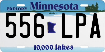MN license plate 556LPA