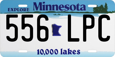 MN license plate 556LPC