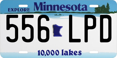 MN license plate 556LPD