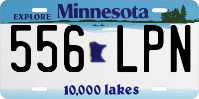 MN license plate 556LPN