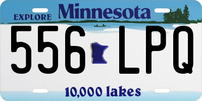 MN license plate 556LPQ