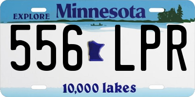 MN license plate 556LPR