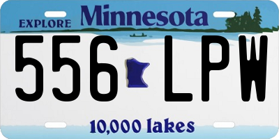 MN license plate 556LPW
