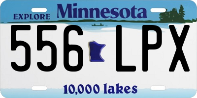 MN license plate 556LPX