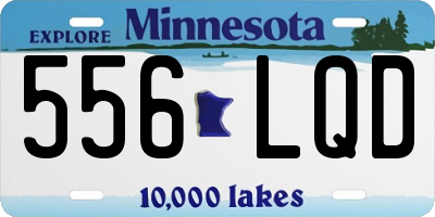 MN license plate 556LQD