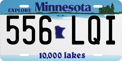 MN license plate 556LQI