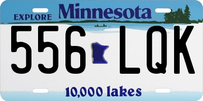 MN license plate 556LQK