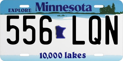 MN license plate 556LQN