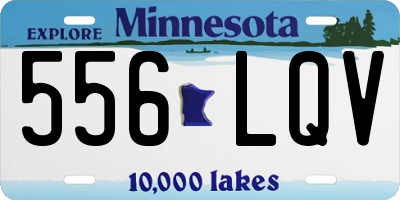 MN license plate 556LQV