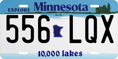 MN license plate 556LQX