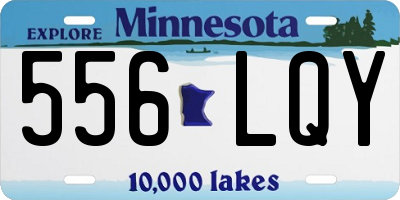 MN license plate 556LQY