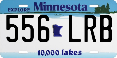 MN license plate 556LRB