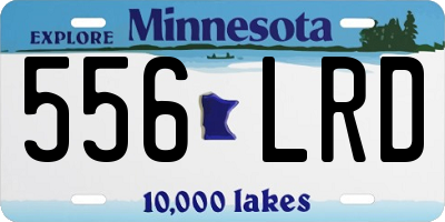 MN license plate 556LRD