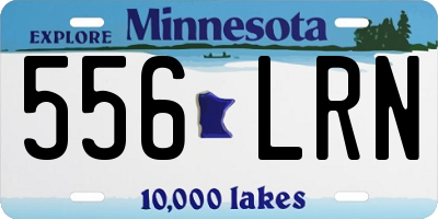 MN license plate 556LRN