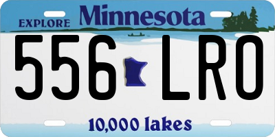 MN license plate 556LRO