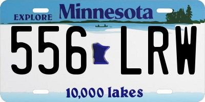 MN license plate 556LRW