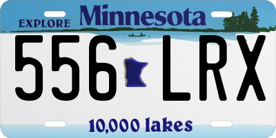 MN license plate 556LRX