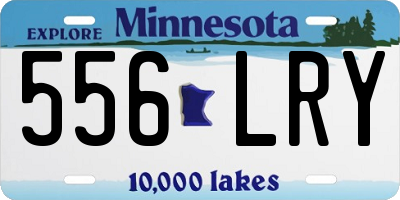 MN license plate 556LRY