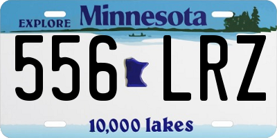 MN license plate 556LRZ